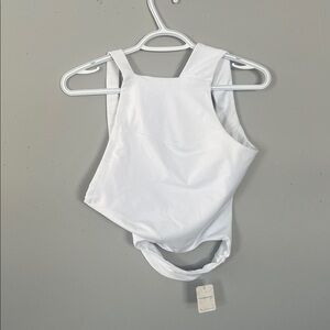 White Sleeveless/Backless Women's Top Medium